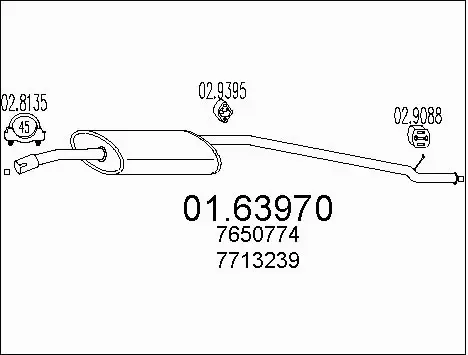 Rear Muffler (01.63970)