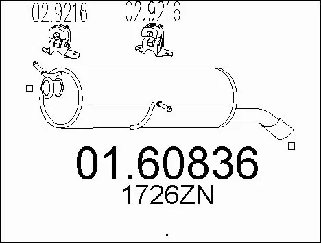 Rear Muffler (01.60836)
