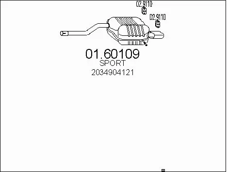 Rear Muffler (01.60109)