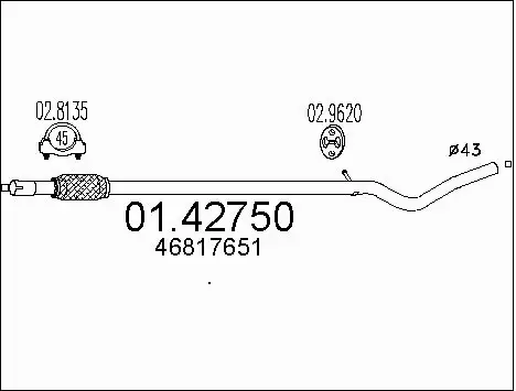 Exhaust Pipe (01.42750)