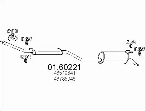 Rear Muffler (01.60221)