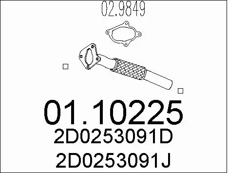 Exhaust Pipe (01.10225)
