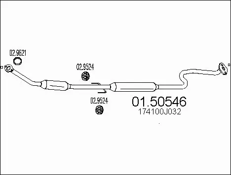 Centre Muffler (01.50546)