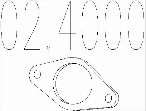 Gasket, exhaust pipe (02.4000)