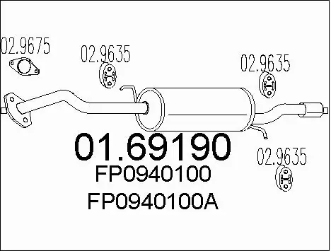 Rear Muffler (01.69190)