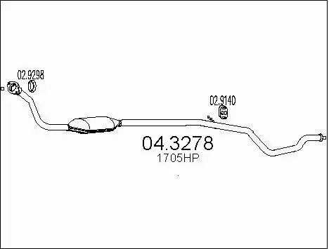 Catalytic Converter (04.3278)