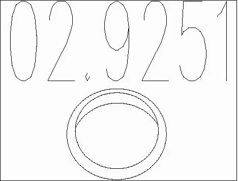 Gasket, exhaust pipe (02.9251)