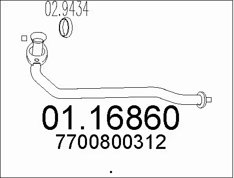 Exhaust Pipe (01.16860)