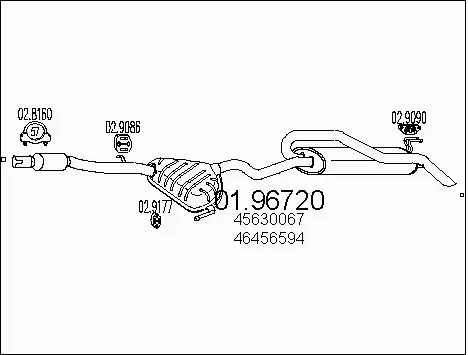 Rear Muffler (01.96720)