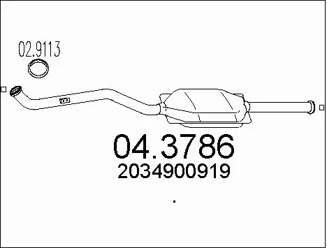 Catalytic Converter (04.3786)