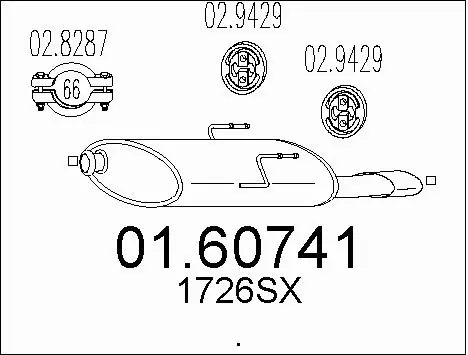 Rear Muffler (01.60741)