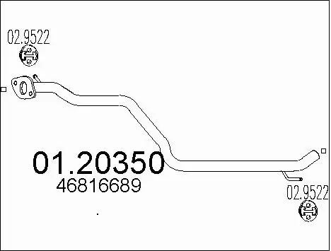 Exhaust Pipe (01.20350)