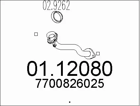 Exhaust Pipe (01.12080)