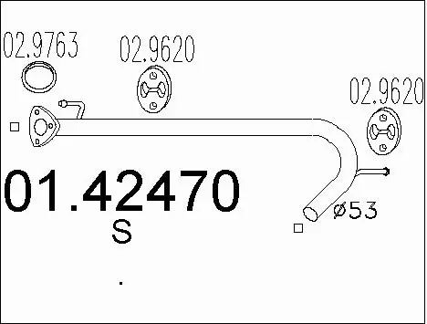 Exhaust Pipe (01.42470)