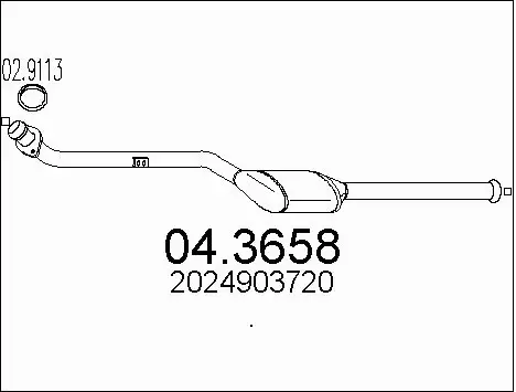 Catalytic Converter (04.3658)