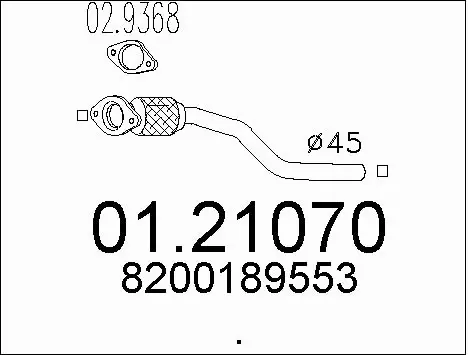 Exhaust Pipe (01.21070)