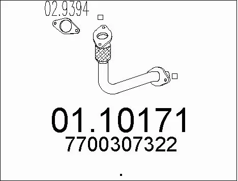 Exhaust Pipe (01.10171)