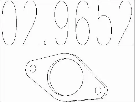 Gasket, exhaust pipe (02.9652)