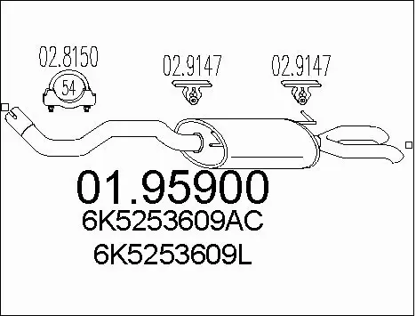 Rear Muffler (01.95900)