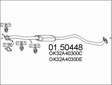 Centre Muffler (01.50448)