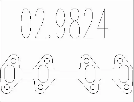 Gasket, exhaust pipe (02.9824)