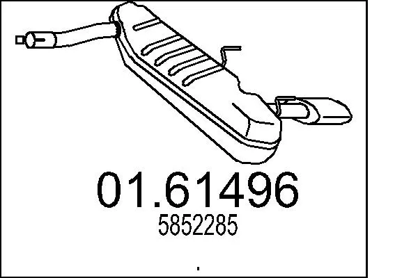 Rear Muffler (01.61496)