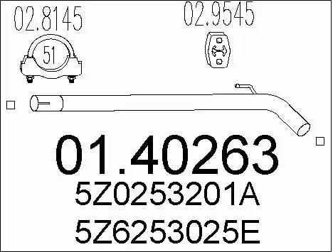 Exhaust Pipe (01.40263)