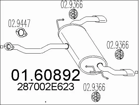 Rear Muffler (01.60892)