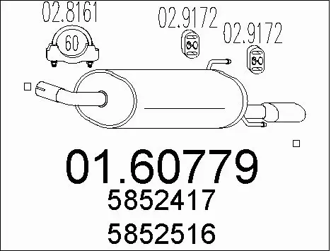 Rear Muffler (01.60779)