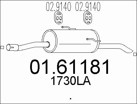 Rear Muffler (01.61181)