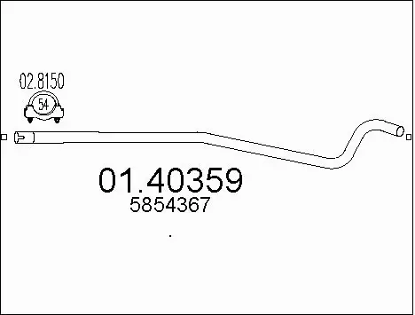 Exhaust Pipe (01.40359)