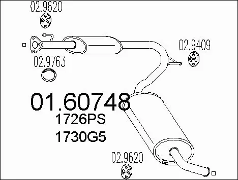Rear Muffler (01.60748)