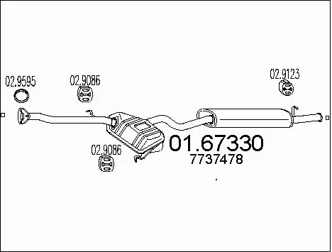 Rear Muffler (01.67330)