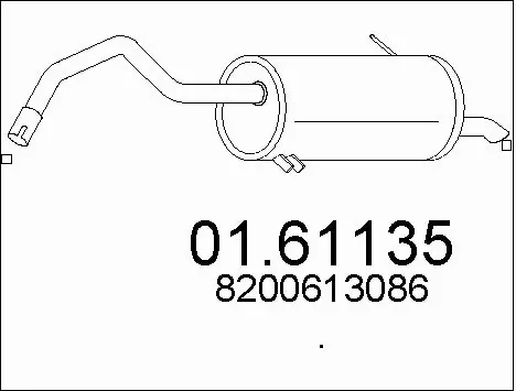 Rear Muffler (01.61135)