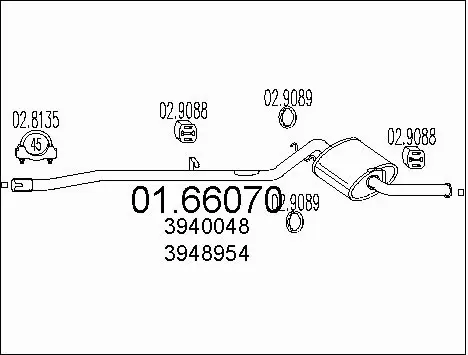 Rear Muffler (01.66070)