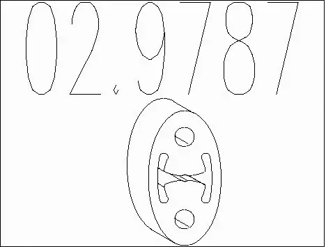 Rubber Buffer, muffler (02.9787)