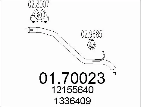 Exhaust Pipe (01.70023)