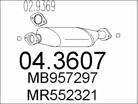 Catalytic Converter (04.3607)