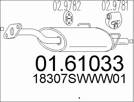 Rear Muffler (01.61033)