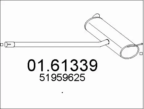 Rear Muffler (01.61339)