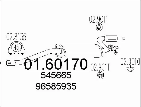 Rear Muffler (01.60170)