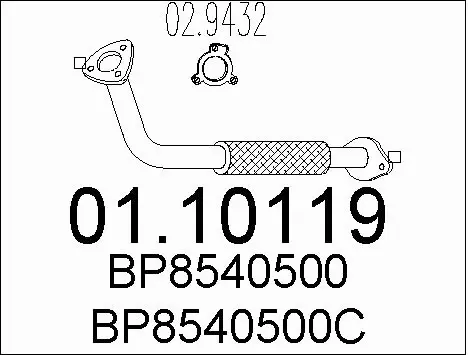 Exhaust Pipe (01.10119)
