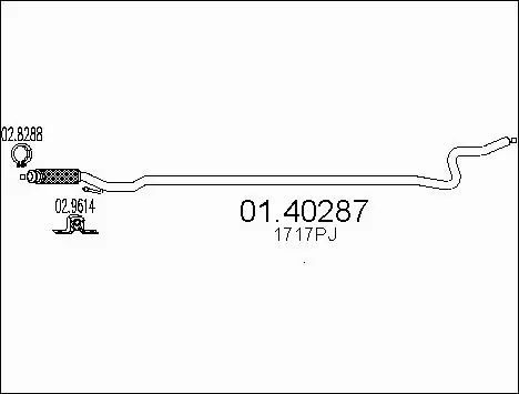 Exhaust Pipe (01.40287)