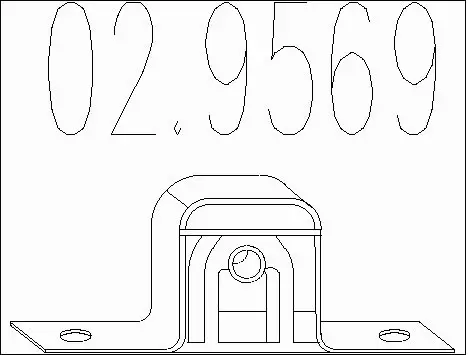 Rubber Buffer, muffler (02.9569)