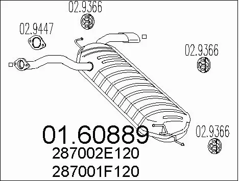Rear Muffler (01.60889)