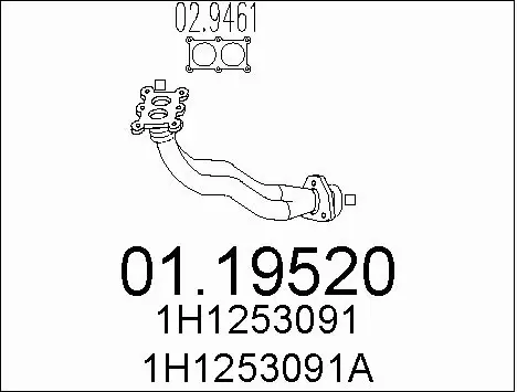 Exhaust Pipe (01.19520)