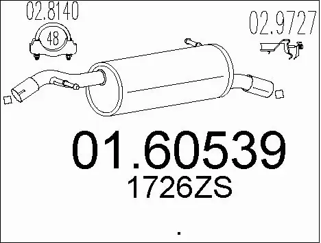 Rear Muffler (01.60539)