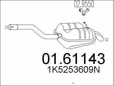 Rear Muffler (01.61143)