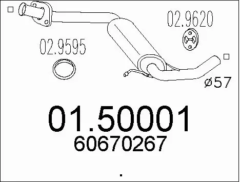 Centre Muffler (01.50001)