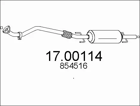 Soot/Particulate Filter, exhaust system (17.00114)